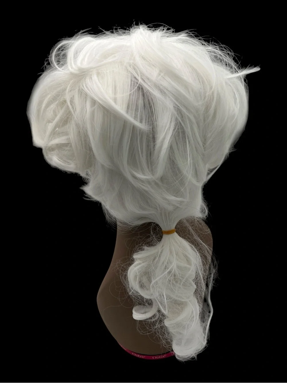 NWOT White Short Layered Synthetic Wig Political Patriotic Costume Wig
